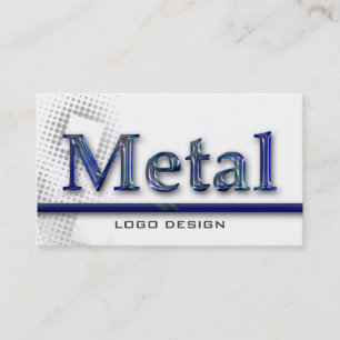 Visitkortar för svetsning för METALLLOGOTYPDESIG Visitkort