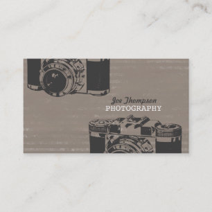 Visitkortar för vintagekamerafotografi visitkort