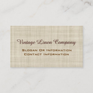 Visitkortar för vintagelinneprofessionell visitkort