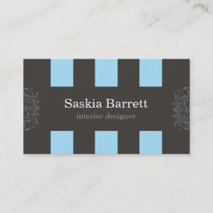 visitkortar > inredingsdesign [blått] visitkort