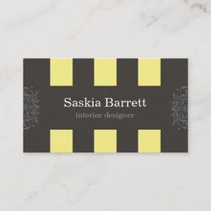 visitkortar > inredingsdesign [gult] visitkort