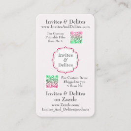 Visitkortar med QR kodifierar för lätt scanning Visitkort