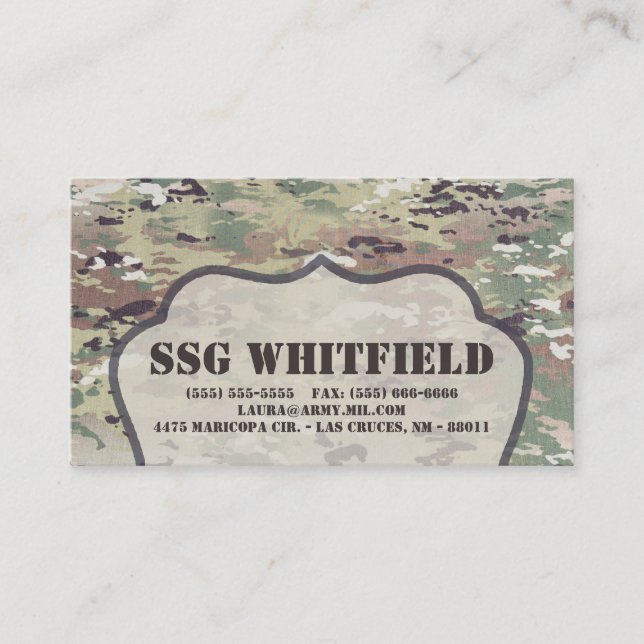 Visitkortarmé OCP Camo enhetliga Camoflage Camo Visitkort (Framsida)