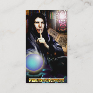 Visitkortarna för Banx Tarot kickPriestess Visitkort