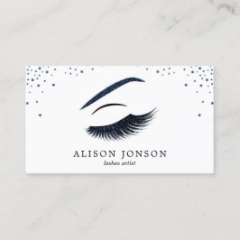Visitkorten för Makeupkonstnären med glitter Visitkort