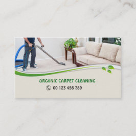 Visitkorten för organiskt mattar rengöringsmedel visitkort