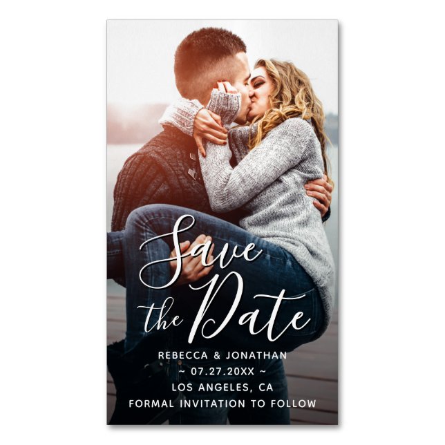 Visitkorten sparade datum magneter | 25 packe (Framsida vertikal)