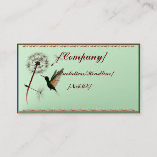 Visitkorthorisontalmaskros och Hummingbird Visitkort