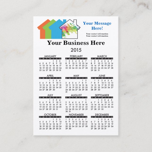 Visitkortkalender RealtyMart Visitkort (Framsida)