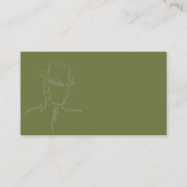 Visitkortoliv och gråttman i en hatt 1 visitkort