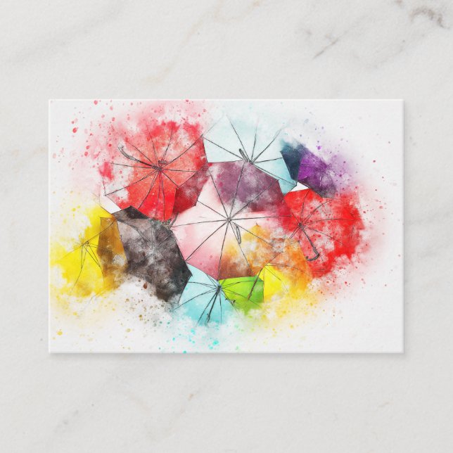 Visitkortparaplyfotografer Decoraters Visitkort (Framsida)