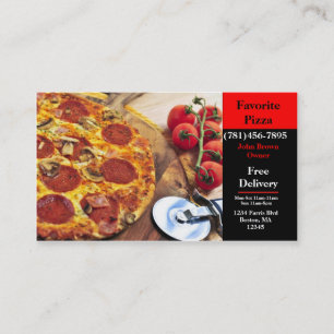 VisitkortPizzarestaurang Visitkort