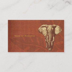 VisitkortSafarielefant Visitkort