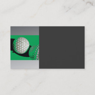 visitkortsmall för golf bollar visitkort