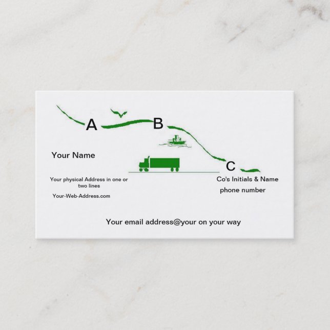 Visitkorttransport servar visitkort (Framsida)