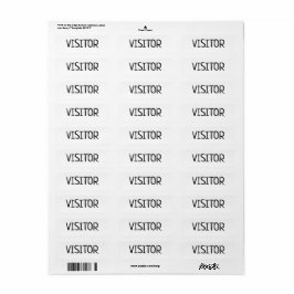 VISITOR RETURADRESS ETIKETT