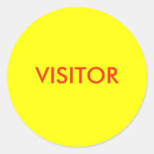 VISITOR RUNT KLISTERMÄRKE