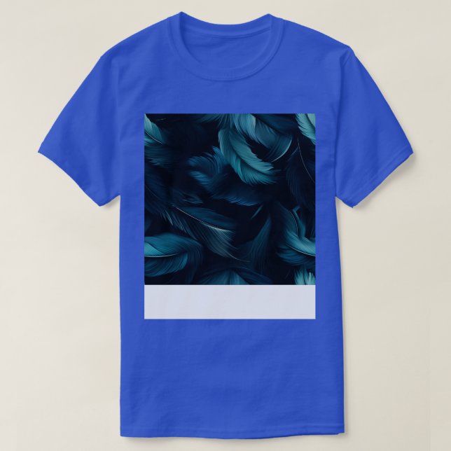 Viska av Blå Fjädrar 18 T Shirt (Design framsida)
