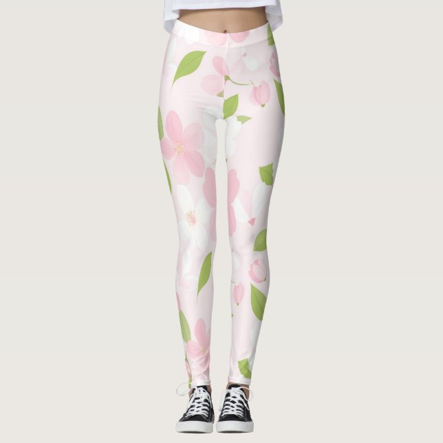 Viska av Blomningstid Leggings (Framsida)