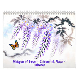 Viska av Bloom Kinesisk Bläck Blomsterkalender 202 Kalender