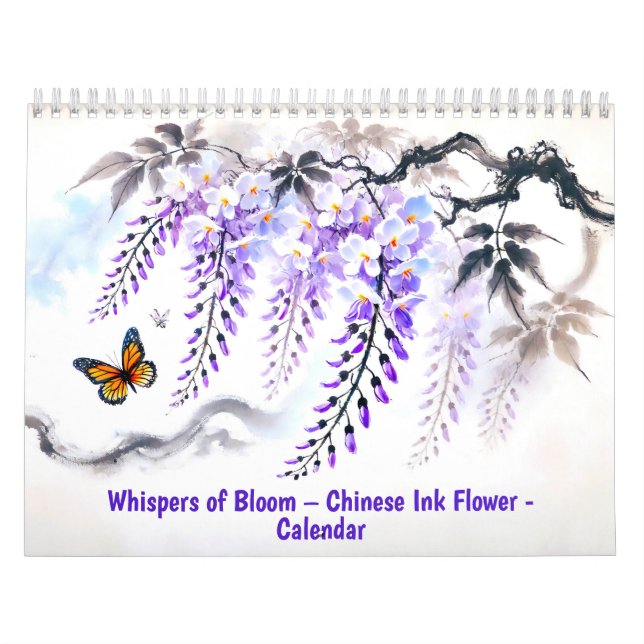 Viska av Bloom Kinesisk Bläck Blomsterkalender 202 Kalender (Omslag)
