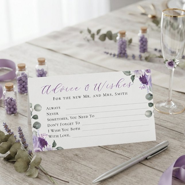 Viska av Lavendel: Elegans i Knopp Råd Tilläggskort (Whispers of Lavender: Elegance in Bloom Advice Enclosure Card)