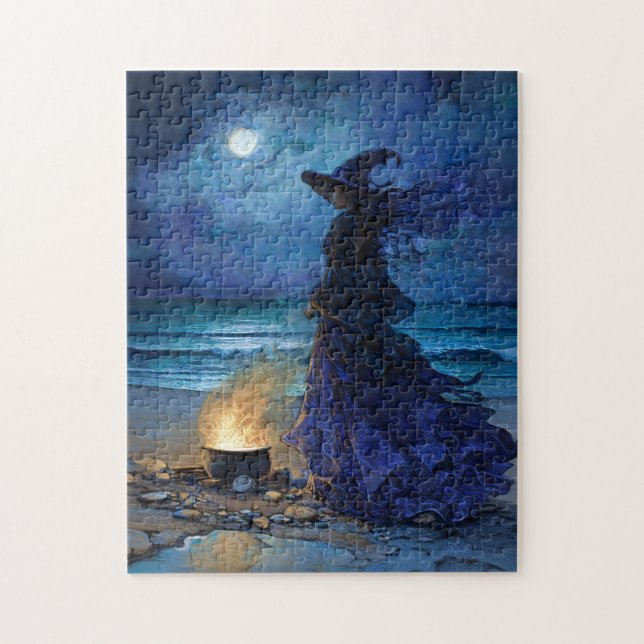 Viska av Moonlit Sea Pussel (Vertikal)
