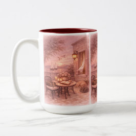 Viska av Salvia  Antik Havsliv Två-Tonad Mugg