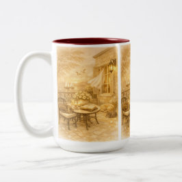 Viska av Salvia  Antik Havsliv Två-Tonad Mugg