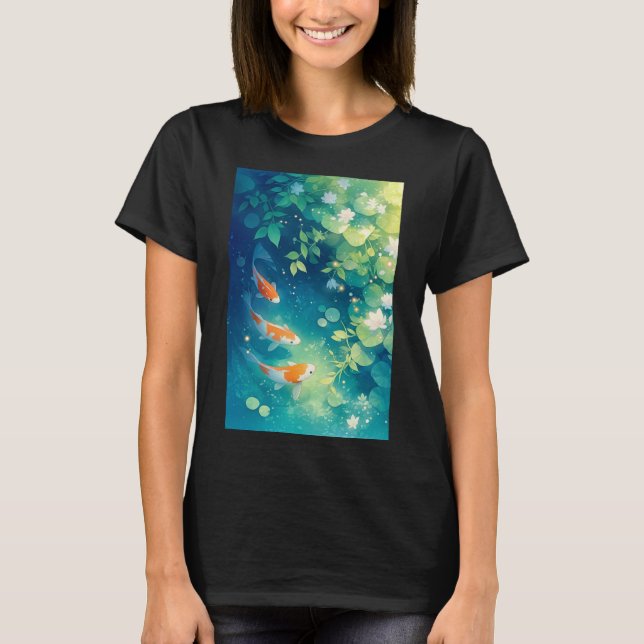 Viska från Koi-dammen T Shirt (Framsida)