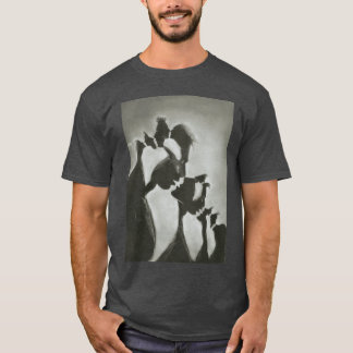 Viska skugga retro vän t shirt