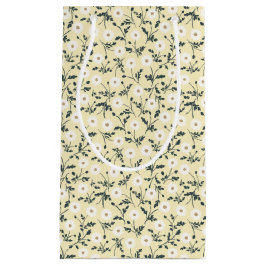 Viskande äng - Smörgul blommig mönster