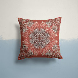 Viskande blodkroppar i Terracotta Kudde