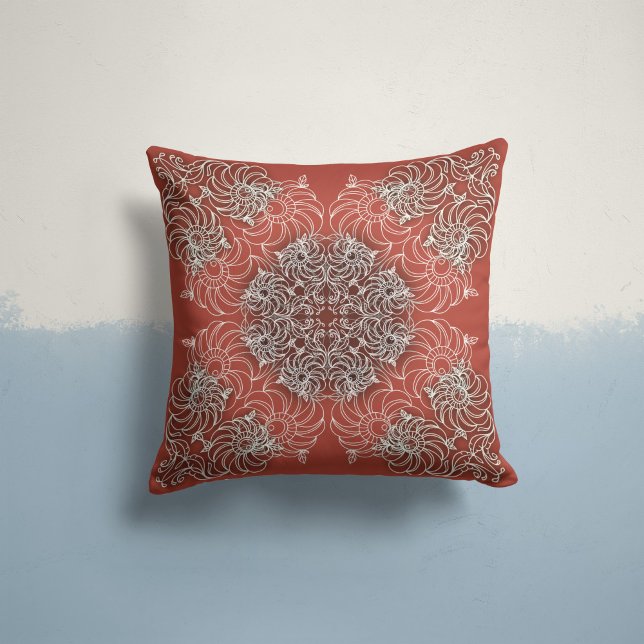 Viskande blodkroppar i Terracotta Kudde (Skapare uppladdad)