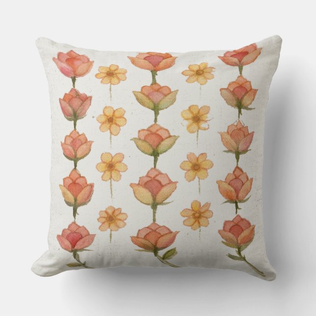 Viskande Blommor Kudde (Framsida)