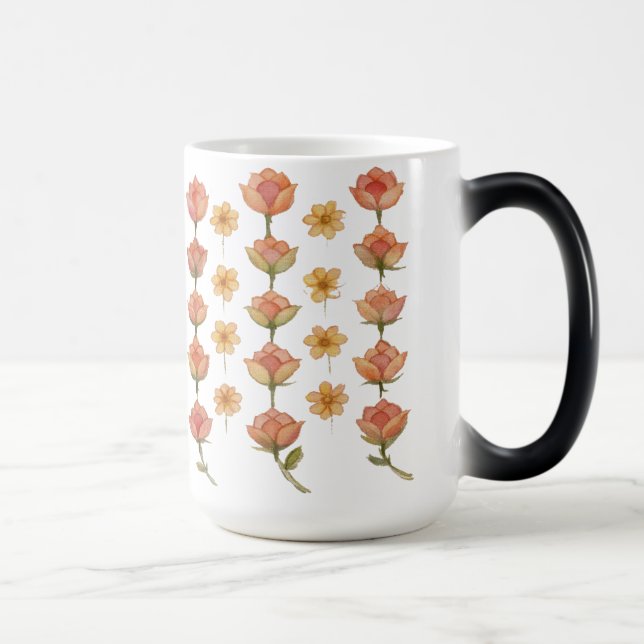 Viskande Blommor Magisk Mugg (Höger)