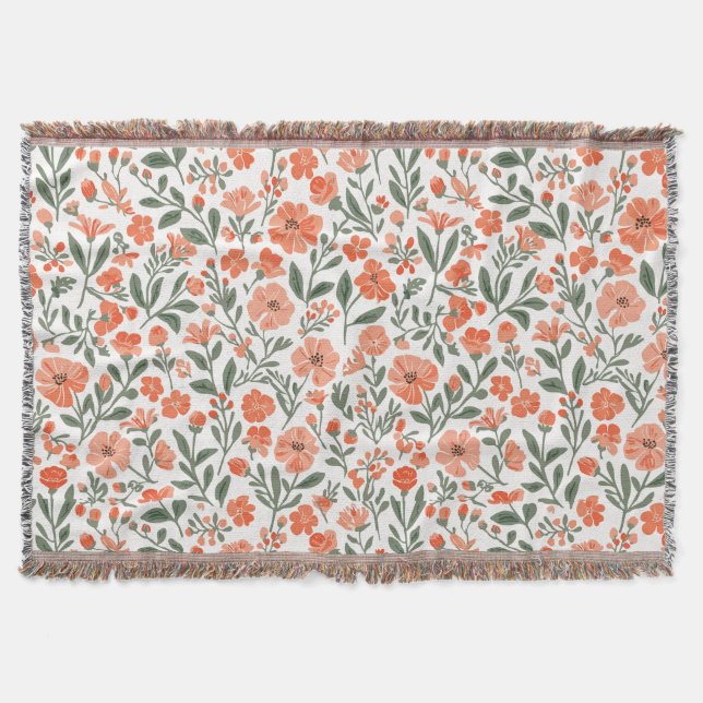 Viskande gracens blommor filt (Framsidan)