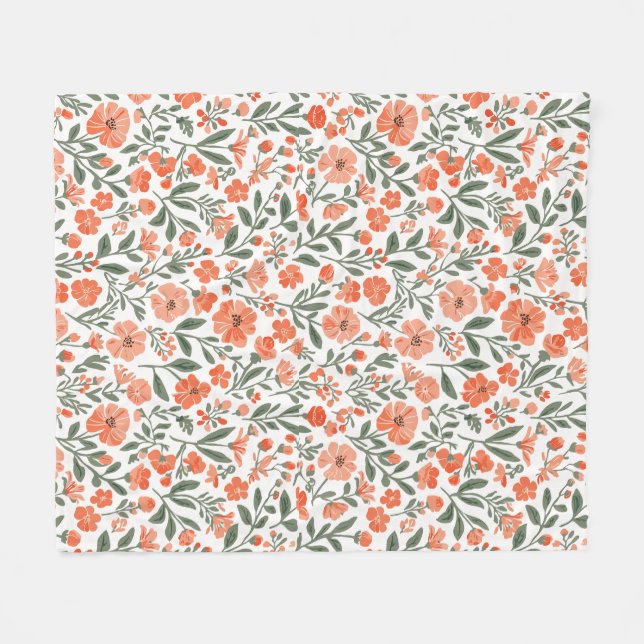 Viskande gracens blommor fleecefilt (Framsidan (Horisontell))