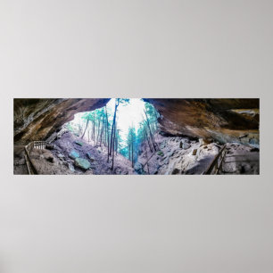 Viskande grotta, Hocking Hills State Park, Ohio Poster