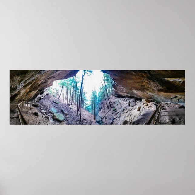 Viskande grotta, Hocking Hills State Park, Ohio Poster (Framsidan)