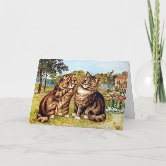 Viskande katt, Louis Wain Kort (Framsida)