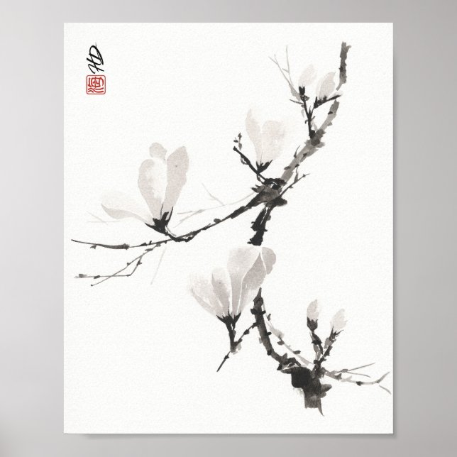 Viskande Magnolia Poster (Framsidan)