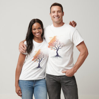 Viskande natur – Mjuk romantisk träd T Shirt
