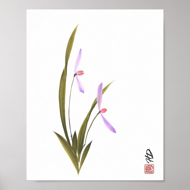 Viskande orkidé poster (Framsidan)