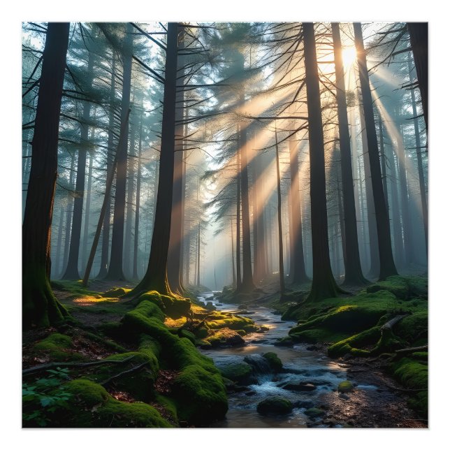 Viskande Skog Fototryck (Framsidan)