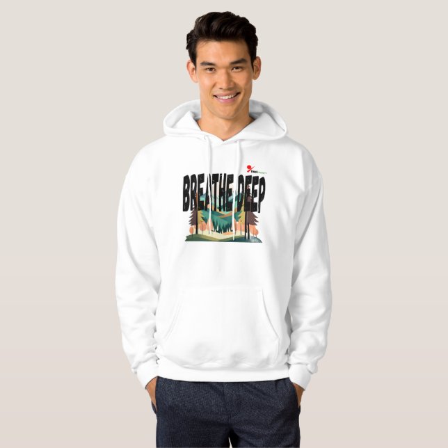 Viskande Tallar Minimalistisk Tröja Hoodie (Hel framsida)