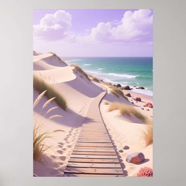 Viskande tidvattenstig poster (Framsidan)