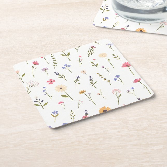 Viskande vildmarker underlägg papper kvadrat (Vinklad)