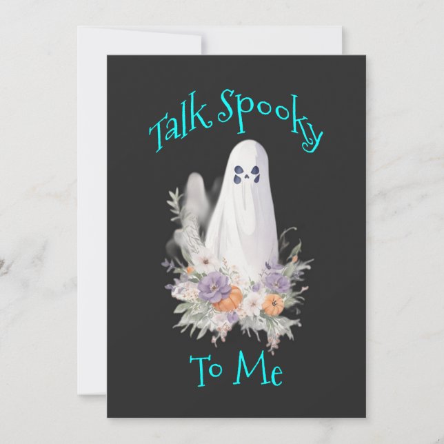 Viskar Spökande Andetag Julkort (Framsida)