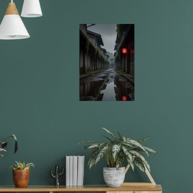 Viskare av den glömda Edo Poster (Vardagsrum 1)